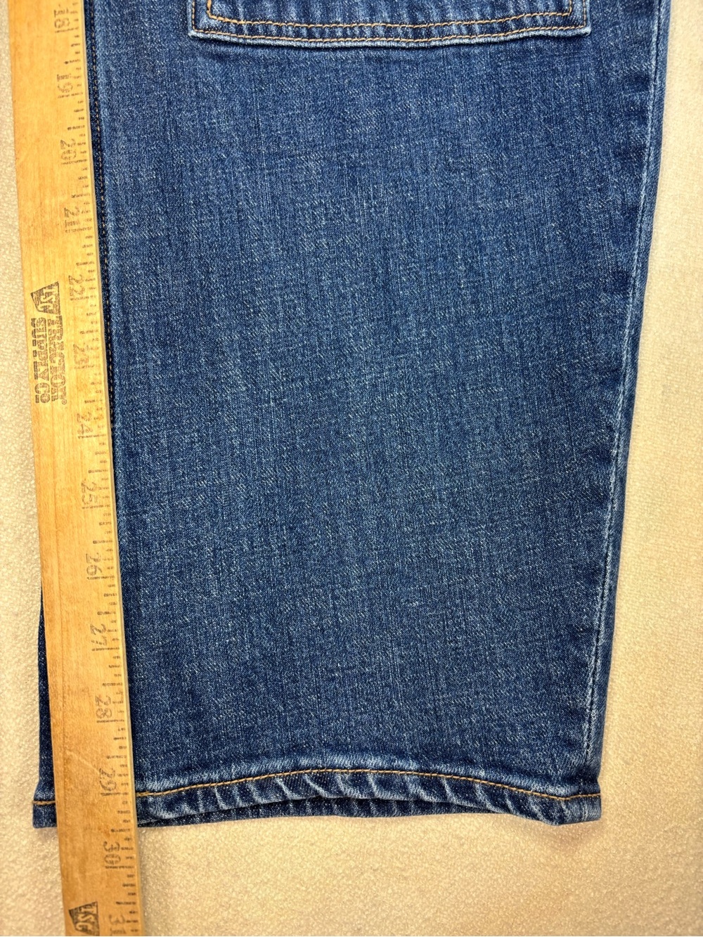 Old Navy Barrel Leg Jeans High Rise Patch Pocket Denim Size 10 NWT Blue - Picture 5 of 7